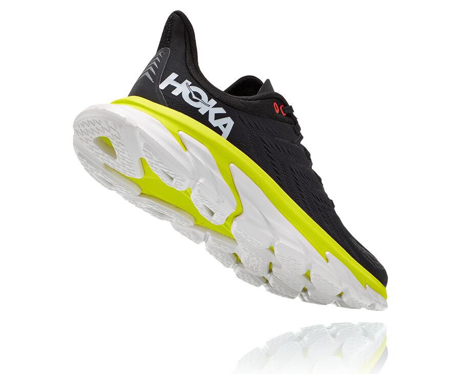 Hoka Australia One One Clifton Edge - Mens Running Shoes Black - GQVNA-7431